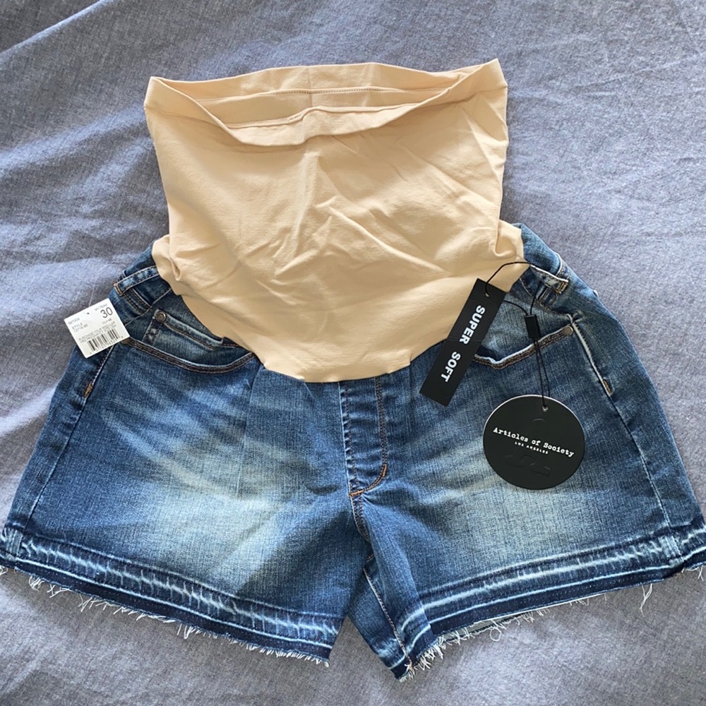 Articles of Society - Denim Shorts (Maternity) NWT